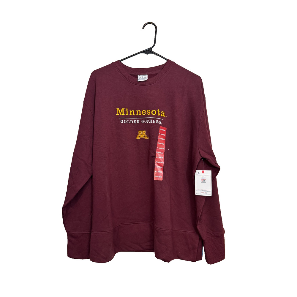 Champion Minnesota Golden Gophers Sweatshirt M Maroon NCAA Crewneck NWT